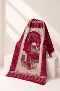 Crimson Serenade Shawl